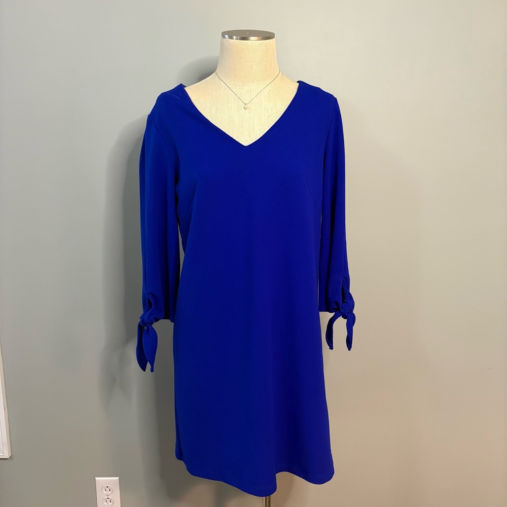 Ronni Nicole Royal Blue Long Sleeve Dress
